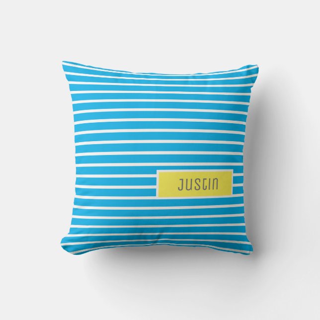Adicione o seu nome à almofada de Travesseiro deco (Frente)