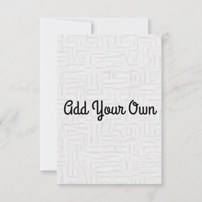 Adicione o Seu Próprio - Convite (Frente)