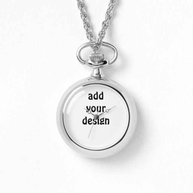 adicione o seu relógio de colar de design (Frente)