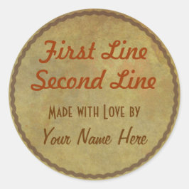 Adicione seu adesivo de presentes personalizado de