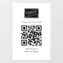 Adicione seu código QR e logotipo da empresa