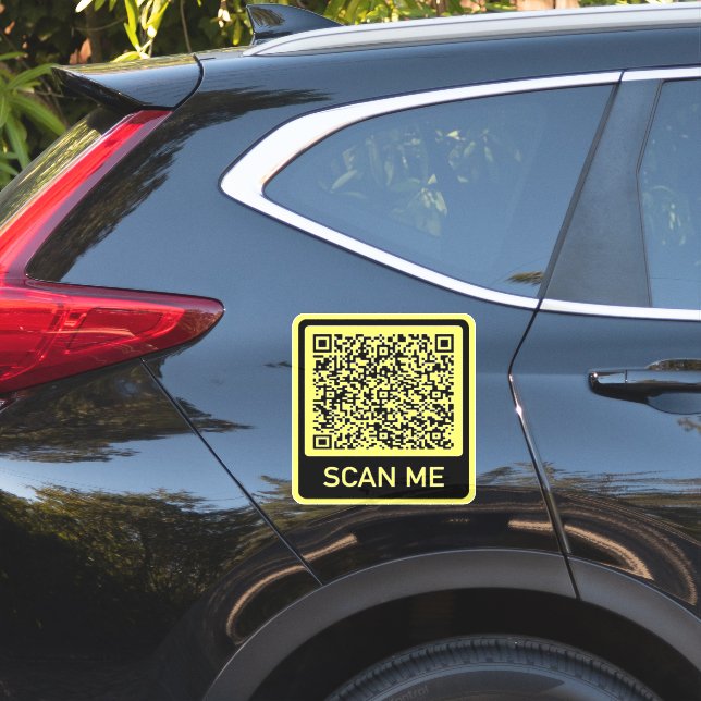 Adicione Seu Código QR Engraçado Adesivo de Para-c (Lado do carro)