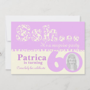 Adicione seu convite de aniversário de 60 anos pa