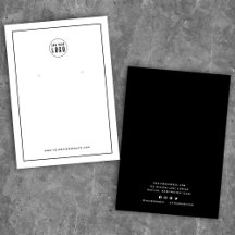 Adicione seu logotipo Borda negra mostrando a plac