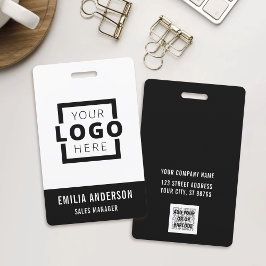 Adicione seu logotipo Crachá de nome personalizado