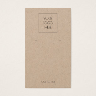 Adicione Seu Logotipo De Letra Simples Kraft Displ