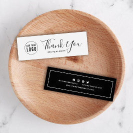 Adicione seu logotipo de mídia social Obrigado