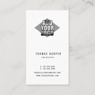 Adicione seu logotipo todo o cartão de visita