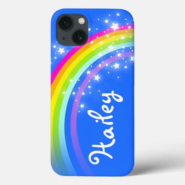 Adicione seu nome 5 letras capas de iphone azul ar (Verso)