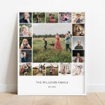 Adicione seu Poster de Colagem de Fotos Personaliz<br><div class="desc">Este design imprimiu o Poster de Colagem de Fotos Add Your Self Custom Family 17 que pode ser personalizado com o seu texto. Clique no botão "Personalizar" e use nossa ferramenta design para modificar este modelo. Veja a Design de Arte Gráfica para outros produtos que combinam com este design!</div>