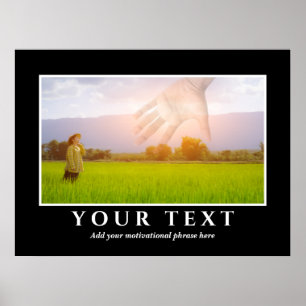 Adicione seu Poster de Foto de Texto Inspiracional