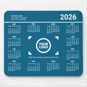 Adicione Seu Próprio Calendário 2026 Mousepad Logo