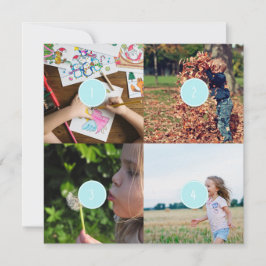 Adicione seu próprio cartão postal de 4 imagens pe