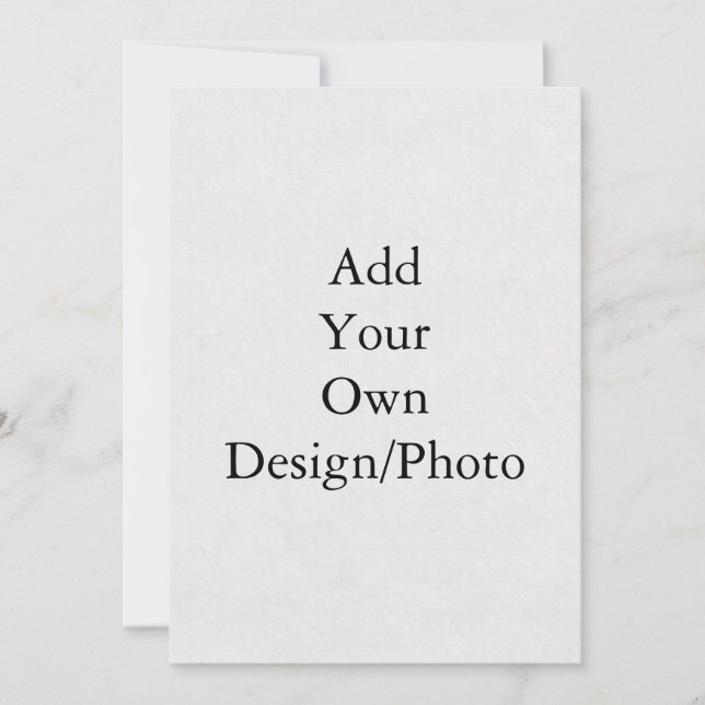 Adicione Seu Próprio Convite de Papel de Design/Fo (Frente)