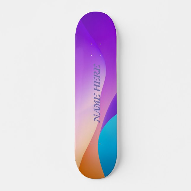 Adicione seu próprio nome personalizado skate pers (Frente)