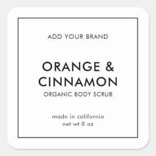 Adicione sua etiqueta de produto moderna minimalis