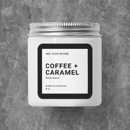 Adicione sua etiqueta de produto moderno minimalis