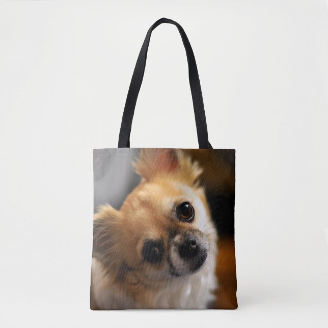 Adicione Sua Foto Chihuahua Por Todas As Bolsas Do (Frente)