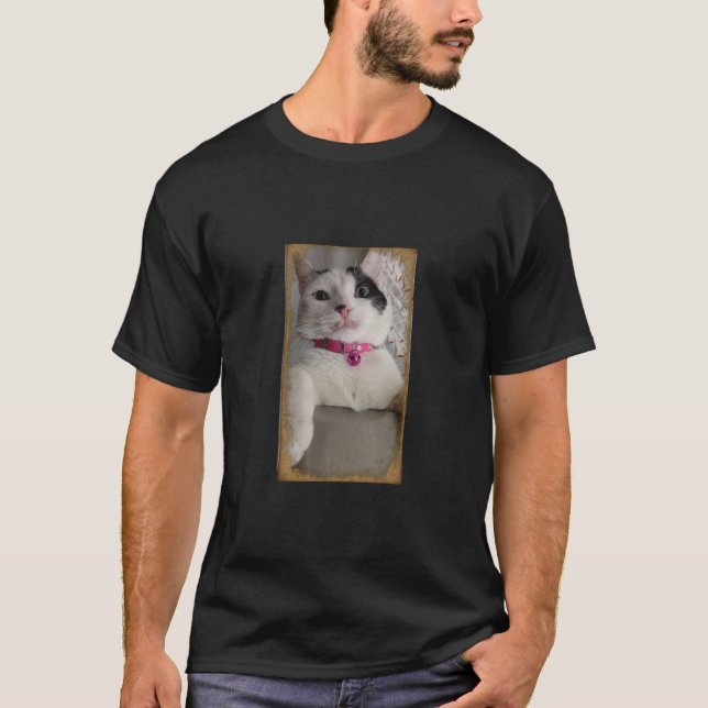 adicione sua foto e texto T-Shirt (Frente)