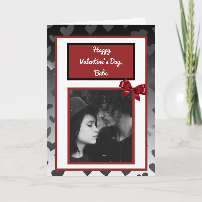 Adicione sua foto neste cartão do Dia dos Namorado (Frente)