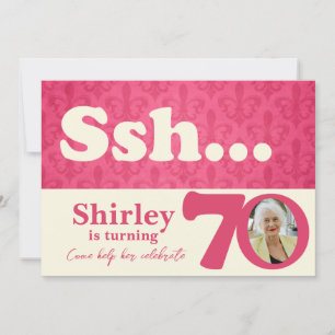 Adicione sua foto ssh convite surpresa de 70 anos