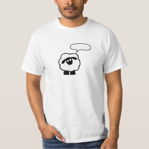 Adicione sua própria camisa dos carneiros do text