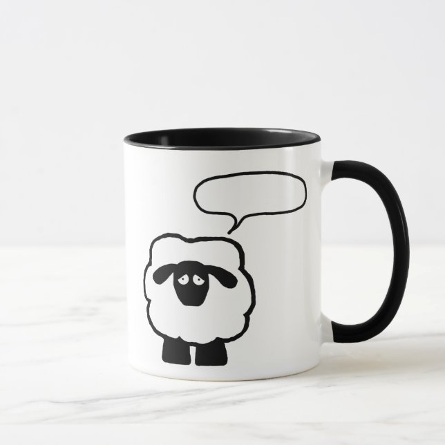 Adicione sua própria caneca dos carneiros da frase (Direita)