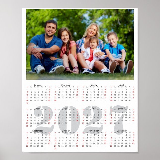 Adicione sua própria foto de 2027 Poster Calendári (Frente)