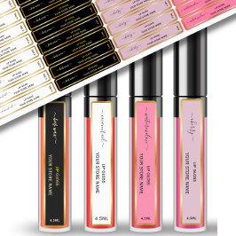 Adicione suas etiquetas de produto de borda Dourad