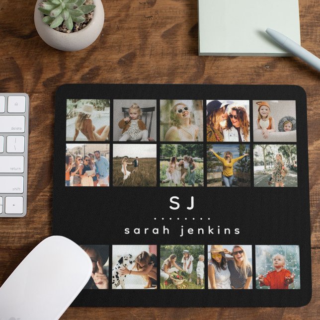 Adicione suas próprias fotos e nome ao mousepad (Criador carregado)