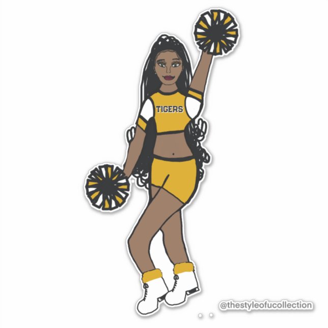 Adicione um adesivo Cheque em Equipe Amarelo /Bran (Frente)