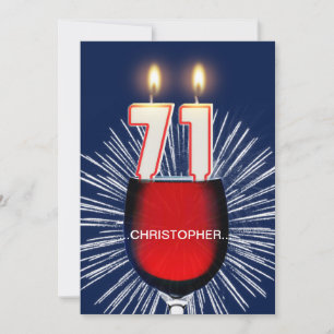 Adicione um nome, 71rua Convite de aniversário, vi