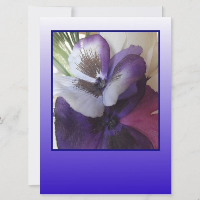 Adicione um Toque de Azul com o seu convite enviad (Frente)