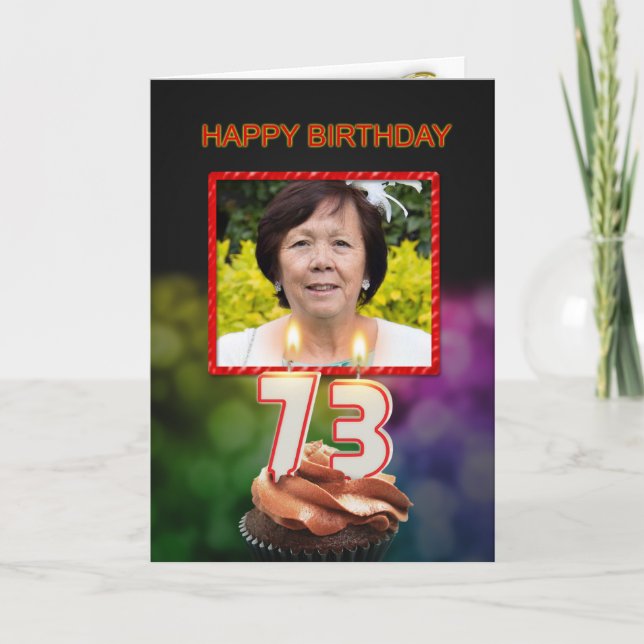 Adicione uma imagem, 73º cartão de aniversário com (Frente)