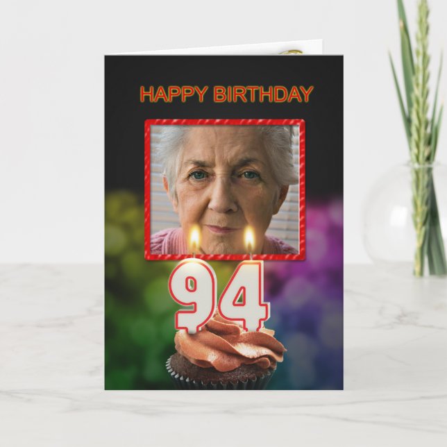 Adicione uma imagem, 94º cartão de aniversário com (Frente)