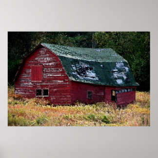 Adirondack barn poster