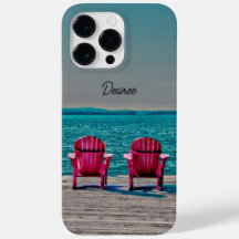 Adirondack Beach Chairs Teal Pink Cottage