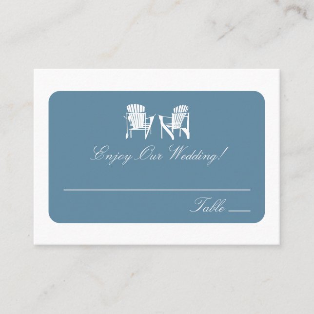 Adirondack Chairs | Cartões de Escolta (Frente)