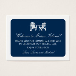 Adirondack Chairs | Marca de Favor de Casamento