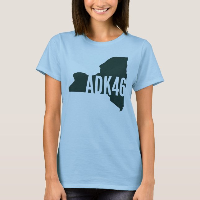 Adirondack High Peaks Lista T-Shirt Feminino (Frente)