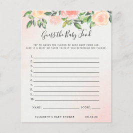 Adivinha a Comida do bebê | Jogo Chá de fraldas