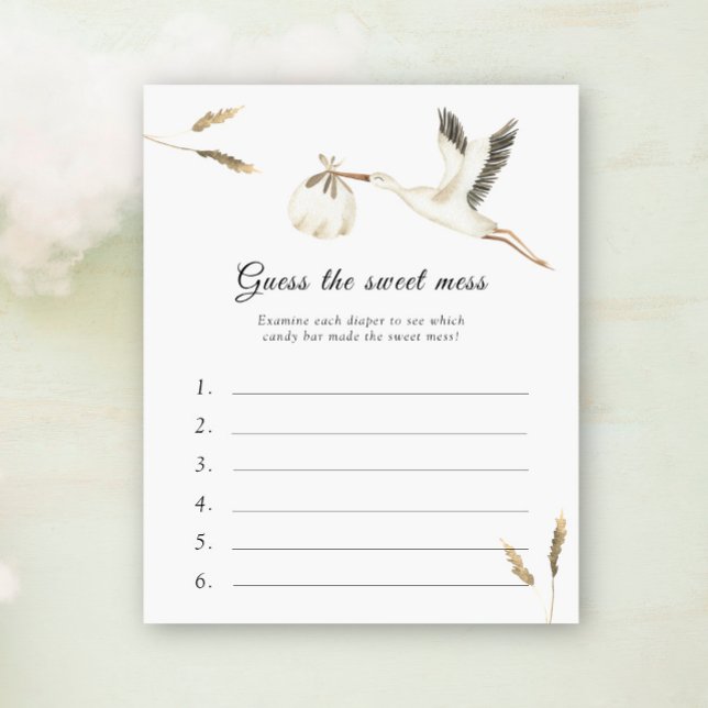 Adivinha a Doce Mess - Jogo de Chá de fraldas de S (Criador carregado)