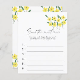 Adivinha o doce jogo de Chá de fraldas Mess Wildfl