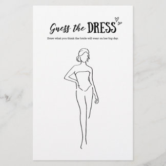 Adivinha o jogo de vestidos para casamento ou Chá