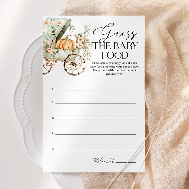 Adivinha O Jogo Do Chá de fraldas Da Comida Do Beb (Criador carregado)