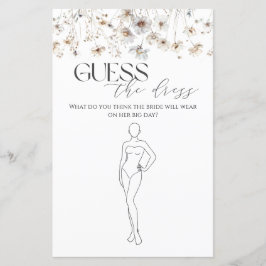 Adivinha O Jogo Do Chá de panela De Vestido De Flo