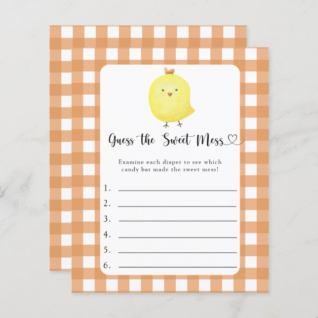 Adivinha o jogo do Sweet Mess - frango pequeno (Frente/Verso)