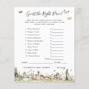 Adivinha O Preço Jogo Chá de fraldas