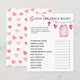 Adivinha O Preço | Jogo do Chá de fraldas do Dia d