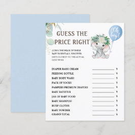 Adivinha O Preço | Jogo do Chá de fraldas do tema 